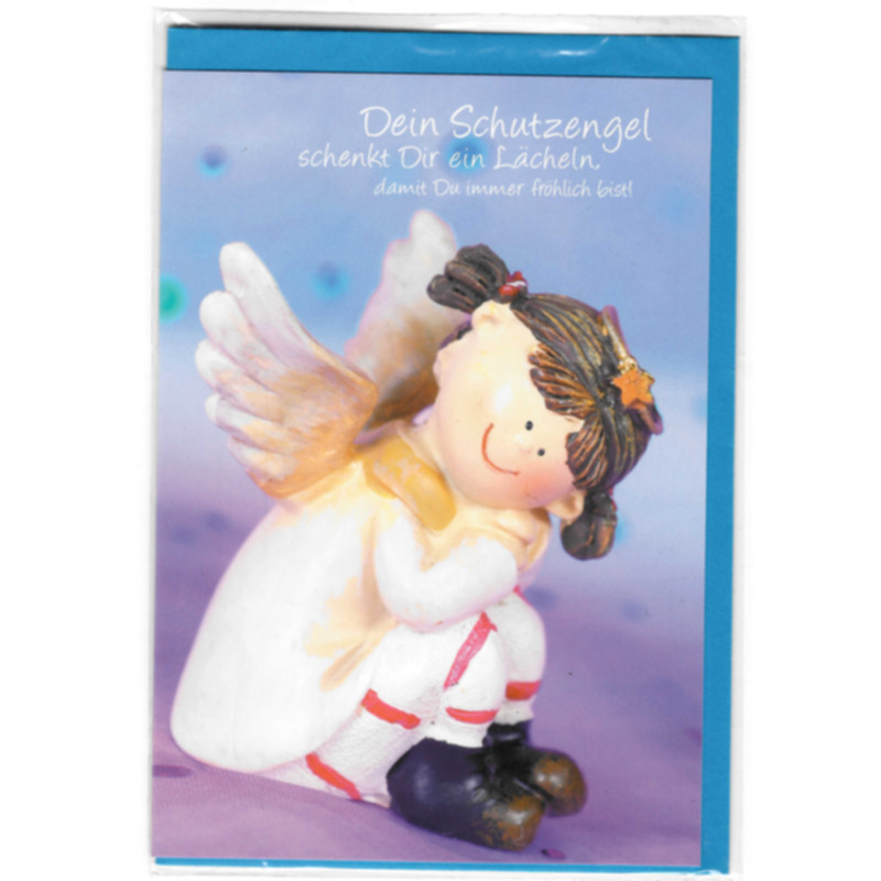 Schutzengel Karte mit Kuvert Dein Schutzengel schenkt dir ein Lächeln